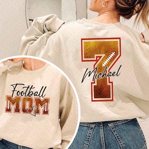 Personalized Football Mom PNG, Custom Gameday Football PNG, Football Lover Png, Football Mama Png, Football Season, Digital Download