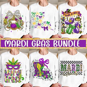Karneval-Bundle Png, Fetter Montag Png, Karneval-Kokette Png, Fleur De Lis Png, Louisiana Crawfish Png, Karneval-Shirt-Sublimation