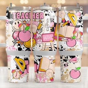 Teacher 40oz Tumbler, Teacher Tumbler Wrap, Western Teacher, Back To School Png, 40oz Tumbler Wrap, Teacher Life, 40oz Handle Tumbler Wrap