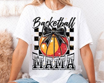 Basketball Mama Png, Retro Basketball Distressed Mom T-Shirt Mug Design, Game Day Clipart, Sports Mom Sublimation Printing Instant Download