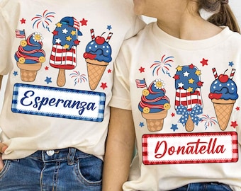 Custom 4th of july Kids png, Girl 4th of july png, Patriotic Kids png, 4th of july kids name png, USA coquette png, american girl png
