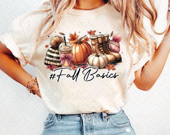 Fall Basics Png, Fall Png, Autumn Png, Retro Fall Png, Fall Sublimation, Coquette Pumpkin Png, Coffee Fall Png, Fall Autumn Shirt Digital