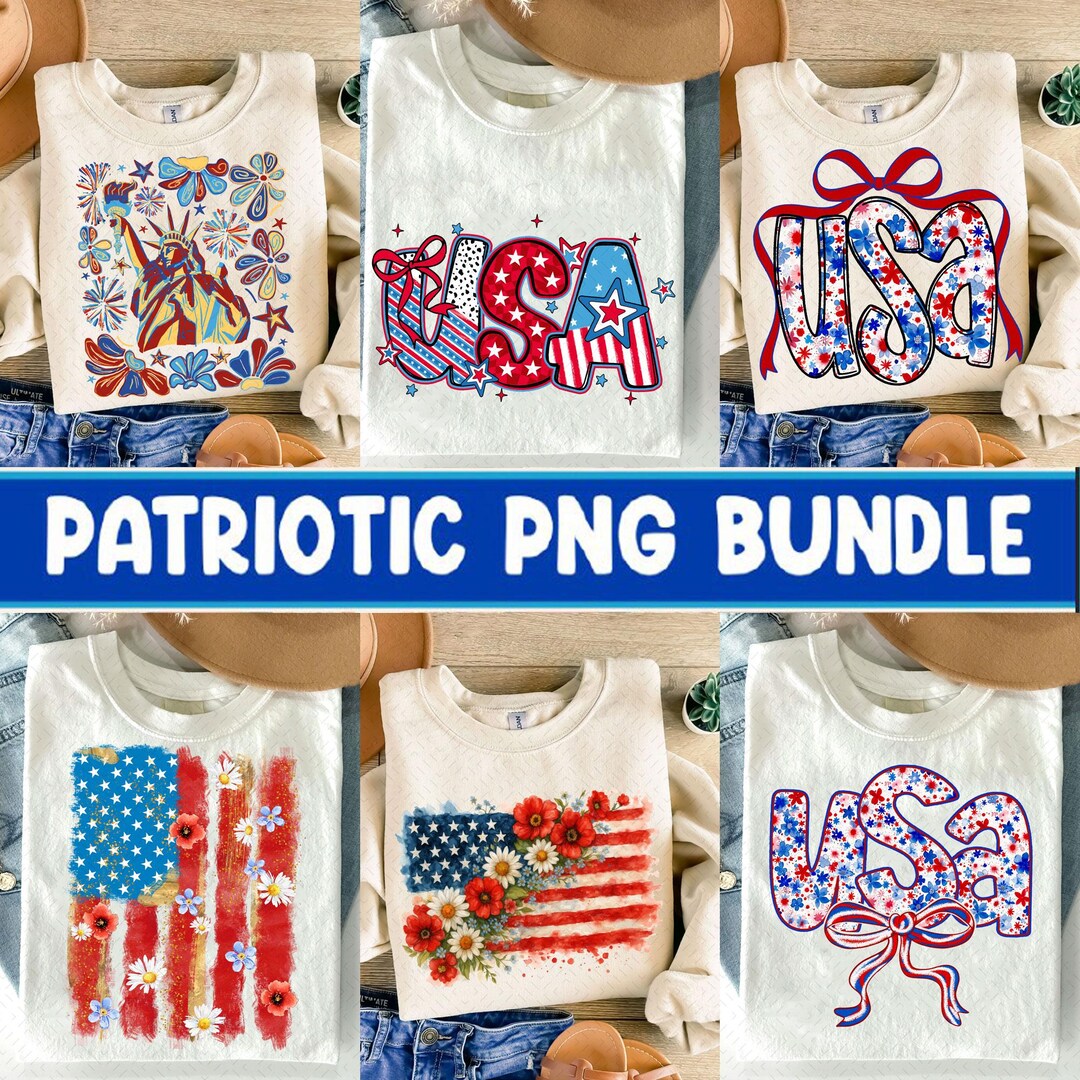 Preppy America Coquette PNG Bundle, 4th of July Bundle Png, Retro ...