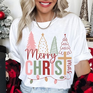 Merry Christmas SVG PNG, Christian Christmas Png Svg, Christmas Shirt SVG Png, Christmas Tree Svg, Christmas png, Digital Download Cut File