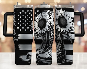 Veteran Memorial Day Tumbler Wrap 40oz Laser Svg 4th of July Engraved Laser File Svg Design, American Flag Tumbler 40 oz Laser Engraving Svg