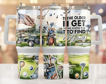 Golf 40Oz Tumbler Wrap Sublimation Design, Fathers Day 40 Oz Tumbler Png, Seamless, Sarcastic Husband 40Oz Wrap, 40 Ounce Tumbler Golf