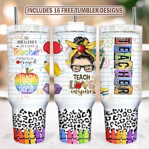 Teacher 40oz Tumbler Wrap, 40oz Quencher Tumbler Wrap, Teacher Life, Teacher Sublimation Design, Teacher Appreciation 40oz Tumbler PNG