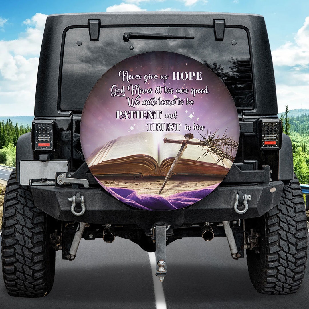 Bible Verse Jesus Words Spare Tire Cover Christian Tire Etsy