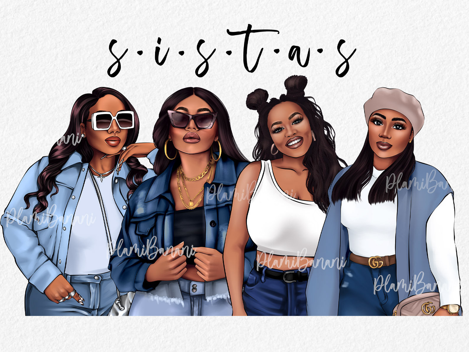 Mejores amigos clipart png Black girl Clip Art Latina PNG Sisters clipart  Amigos Sublimación Boss babes Queens Sistas Archivo de descarga instantánea  - Etsy México, image size:1588x1192