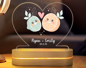 Personalized Night Light, Valentines Day Gift, Boyfriend Gift, Couples Gift, Gift for Him, Anniversary Gift,Custom Night Lamp,3D Night Light