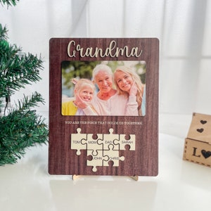 You are the pieces that holds us together sign, Custom puzzle piece mom sign,Personalized gifts for mom, Mothers day gift, Grandma gift MD12 image 7