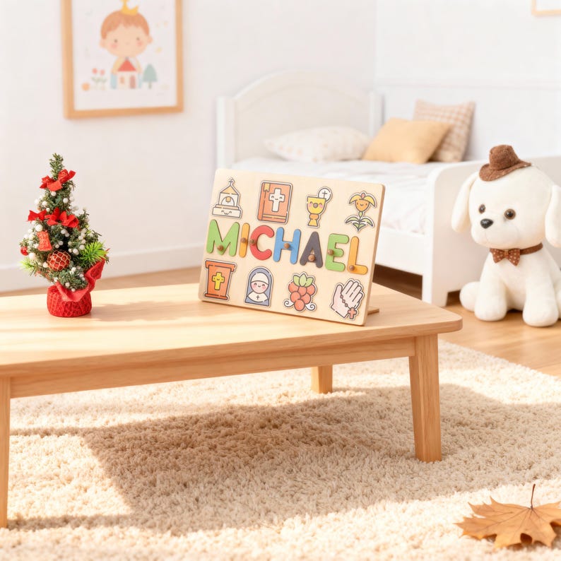 Baptism Gift Boy Catholic, Custom Baptism Boy Gift, Catholic Baby Gift, baptism gifts for boy, Baby Dedication Gifts, catholic baptism gift image 15