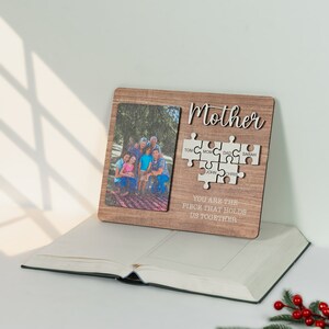 Custom Mom You Are The Piece That Holds Us Together Plaque, Personalized Mom Heart Puzzle Sign, Mom Puzzle Sign, Mother's Day Gift MD11 image 6