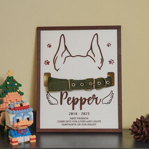 Dog Ear Outline Frame, Pet Ear Outline, Custom Dog Ears, Dog Memorial Gift, Loss Of Dog Gift, Dog Ear Portrait, Custom Dog Ear MP01