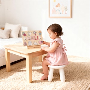 Baptism Gift Girl Wooden Name Puzzle, Personalized Name Puzzle, Baptism Puzzle Gift, Girl Baptism Gifts, Religious Puzzle, Christening Gifts image 11