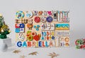 LARGE Busy board toddler, Montessori Toys, 1st Birthday Gift, Toddler Busy board, Personalized Busy board, Busy Puzzle Board,1 year old gift