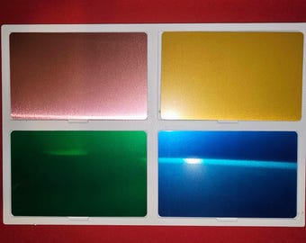 Aluminum Business Card Laser Engraving Jig, 4-Card Model (Digital Download)