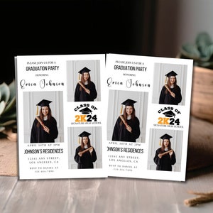 Photo Graduation Invitation Template: Class of 2026(Digital)