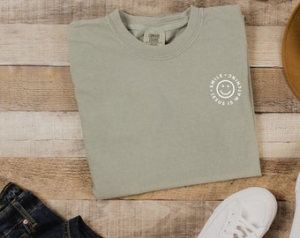 Christian T-Shirt; Smile, Jesus is Watching Shirt; Cotton Shirt, Jesus Merch, Christian Shirt, Jesus Shirt