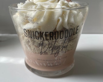 Snickerdoodle Delight, 3 Wick, 15 oz Candle, Soy Wax Candle, Fruity candle, Whipped candle