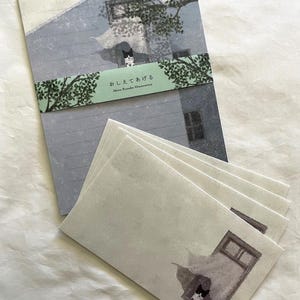 Cat in a Windowsill Letter Set / Akira Kusaka Cozyca Japan