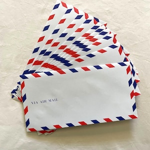 Life One Touch Airmail Envelopes - Classic stripe envelopes Japan