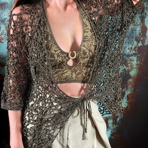 Lotus Cardigan Crochet PDF Pattern (English, Polish)