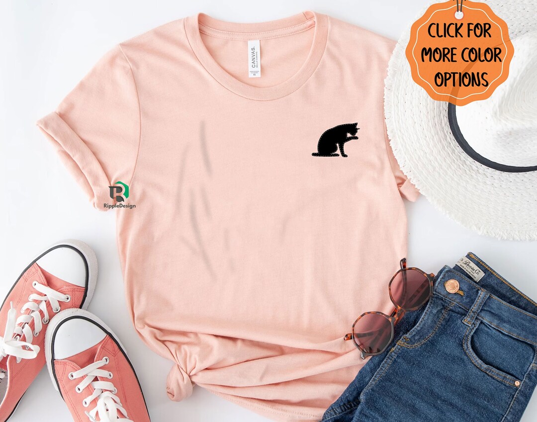 Our Flag Means Death Black Cat Pocket Tshirt Prirate Bar and Etsy