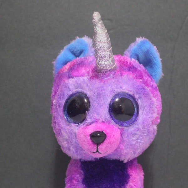 Beanie Boo Custom ||| 6in BeanieBoo ||| Name: Magenta ||| Muti-Colored Huskey