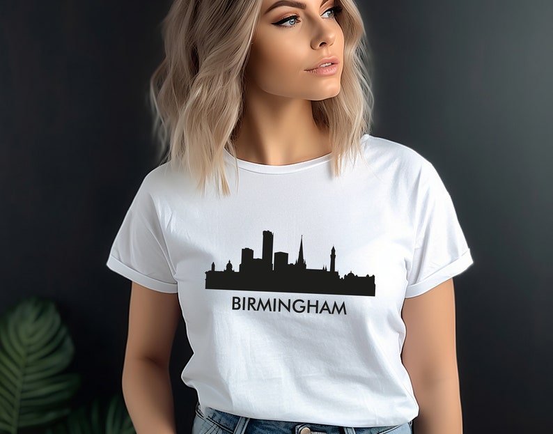 Birmingham Tshirt Unisex Shirt City Minimalistic Design Urban Etsy UK