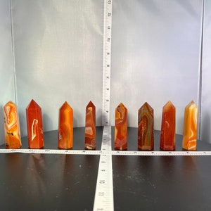 Carnelian tower, Carnelian Crystal points, Natural Carnelian Crystal, Crystal tower, Metaphysical Crystal