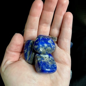 Lapis Lazuli Tumble, Home Decor, Natural Crystals, Healing Crystals, Gift for him, Gift for her