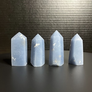 Angelite Tower, Angelite Obelisk, Natural Polished Angelite, Crystal Tower, Crystal Healing