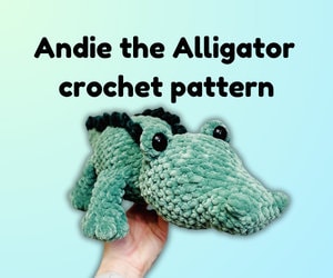 30 Alligator Crochet Patterns for Handmade Gifts, Nursery Decor, and Playful Amigurumi 15 Andie the Whimsical Alligator Pattern