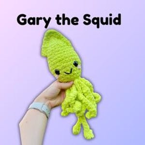 Gary the Squid Crochet Pattern - Digital File ONLY