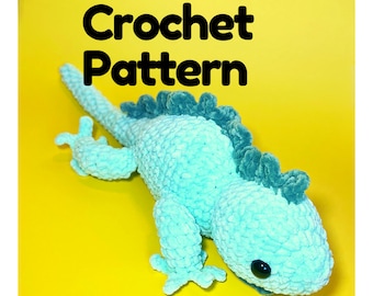 Finn the Iguana Crochet Pattern - Digital File ONLY