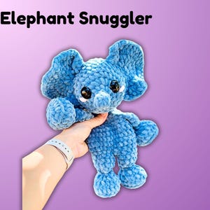 Low Sew Elephant Snuggler -  Digital File ONLY