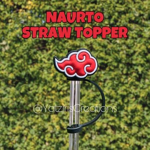 Anime Straw Covers Cap for Cup Straw Accessories, Cartoon Straw