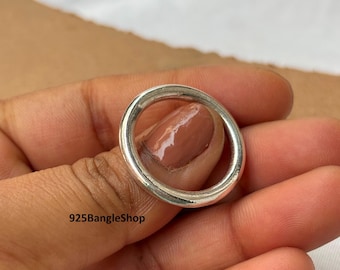 Sterling Silver Round Band Ring: Chunky Stacking Ring, 3mm