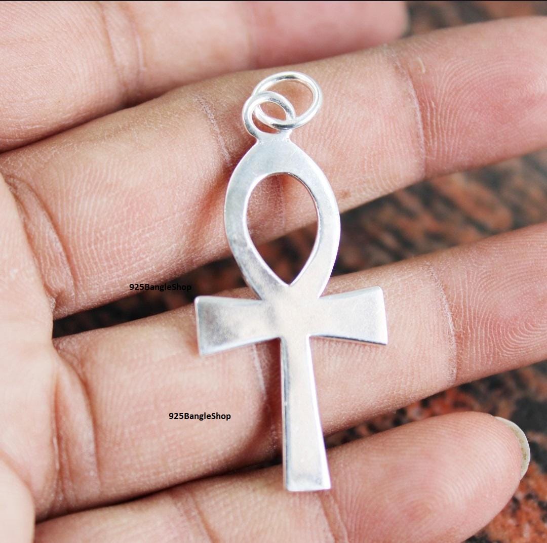 925 Solid Sterling Silver Large Cross Heavy Classic Pendant Only ...