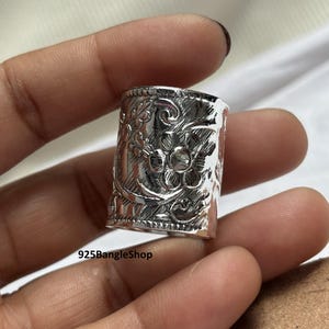 Sterling Silver Band Ring: Handmade 925 Wedding Jewelry