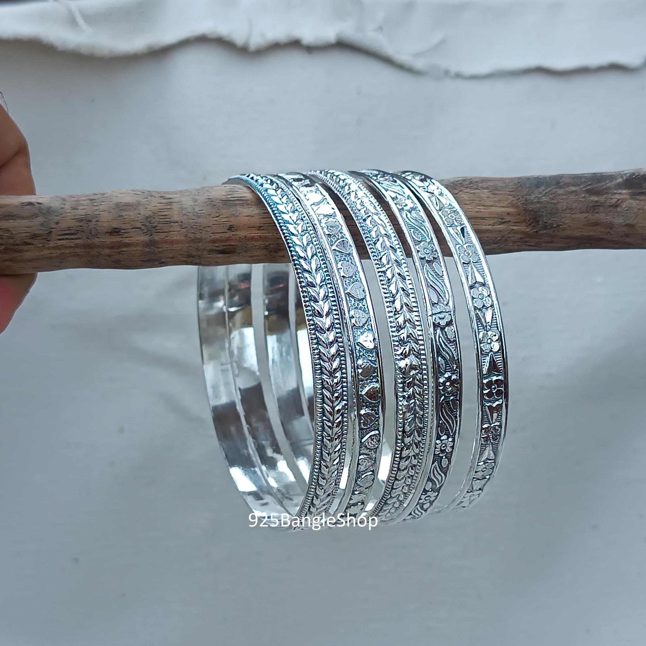 Genri Lux 925SILVER HAND MADE BANGLE】 Handmade Sterling Silver