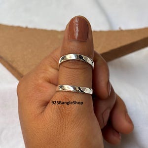 Sterling Silver Arthritis Ring Set: Splint Knuckle & Thumb Support