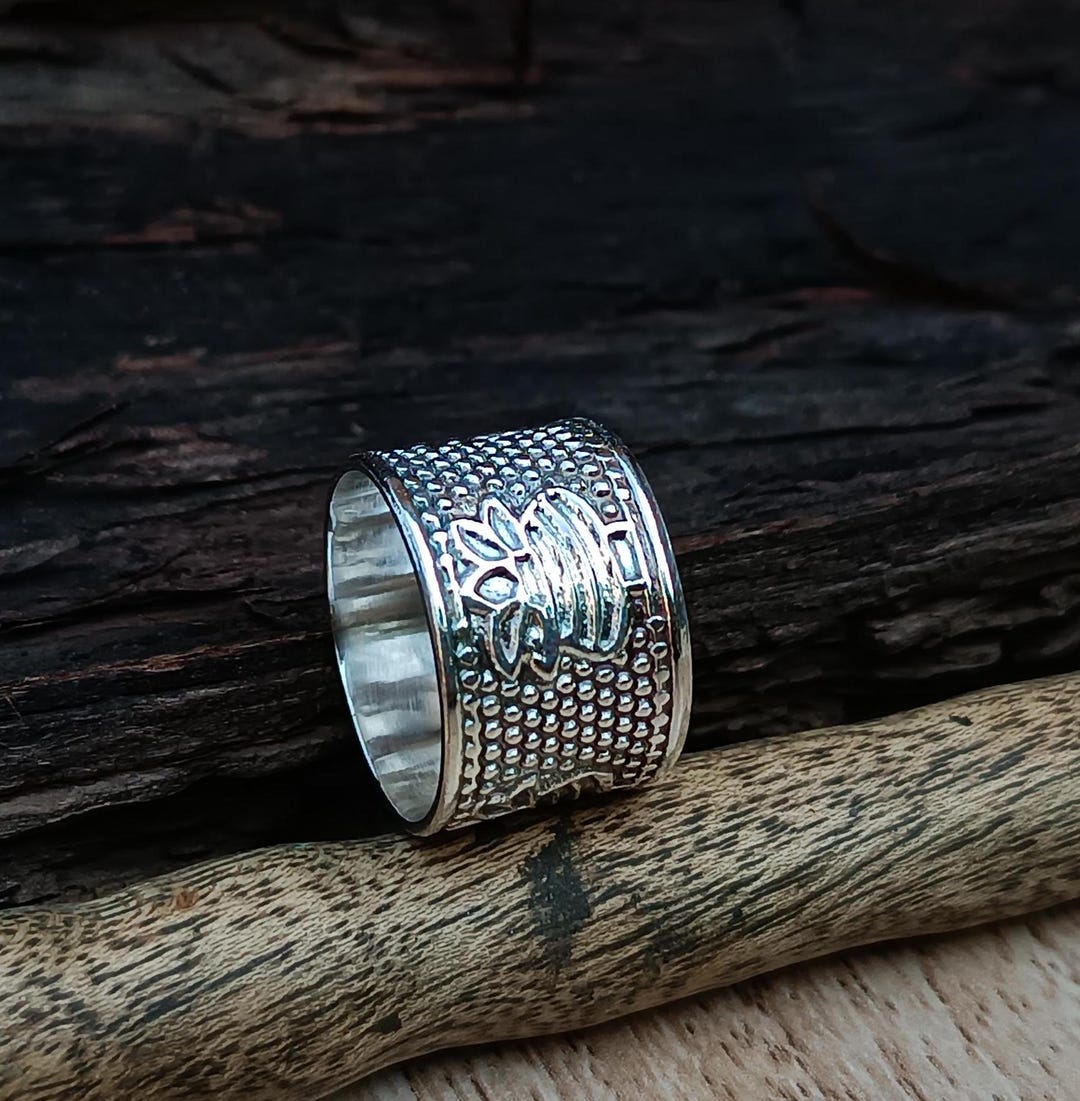 Handmade Sterling Silver Wide Band Ring: Statement Thumb Ring - Etsy