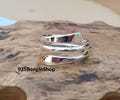 Handmade 925 Sterling Silver Adjustable Spiral Ring