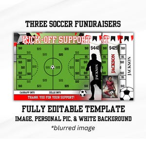 Soccer Fundraiser, Fully Editable, Fundraising Flyer, AAU Soccer Fundraiser, Elite, Fill My Soccer Ball, Unisex Fundraising Sheet, Unique