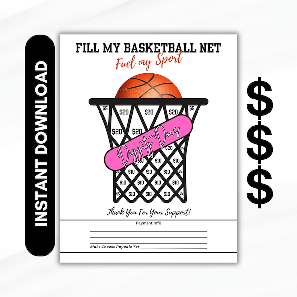 Basketball Fill My Etsy