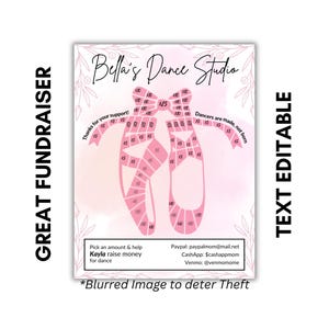 BALLET FUNDRAISER Elegant Editable Template | Fill My Ballet Shoes | Dance Competition | Dance Fundraiser | Ballet donation | Dance Recital