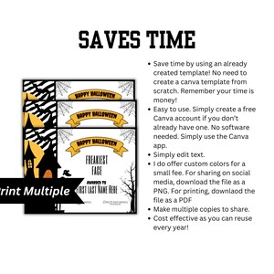 Halloween Costume Award Certificates Best Costume, Scariest, Most Creative Digital Download ...