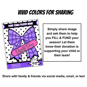 Cheer Fundraiser, Fill My Bow, Customizable Cheer Fundraiser ...